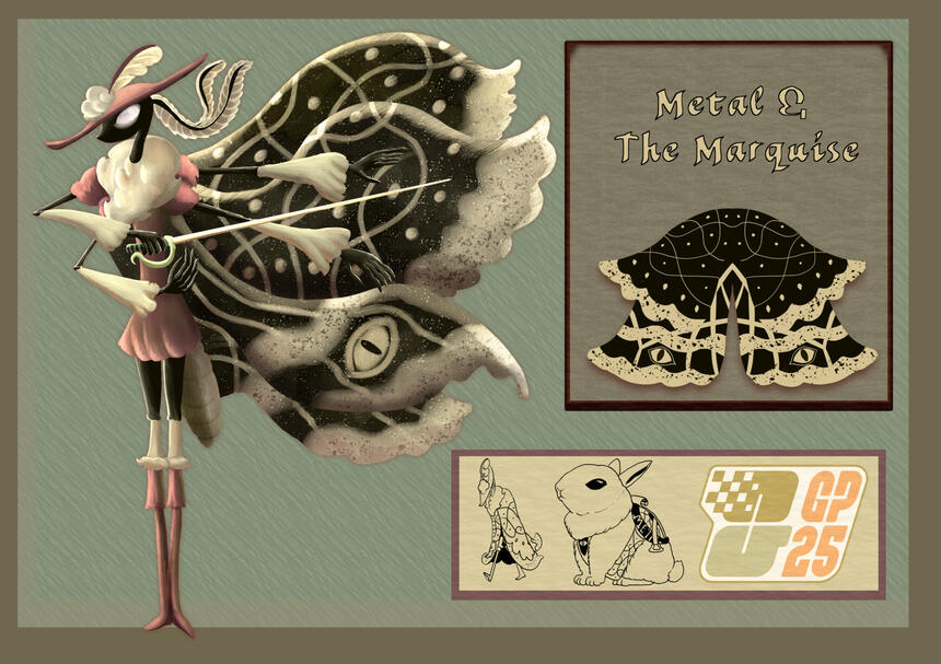 Illustration &quot;Moth Knight&quot;